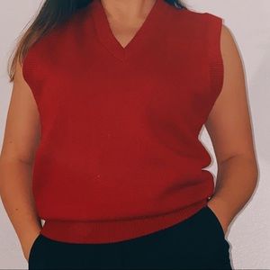 Trendy Red sweater vest